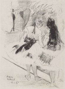 舞台裏 作： Edgar Degas